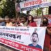 রামিসার হত্যাকারীদের শাস্তির দাবিতে সম্মিলিত নাগরিক সমাজের মানববন্ধন