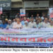 বাগেরহাটে সাংবাদিক শিমুলের বিরুদ্ধে দায়েরকৃত মামলা প্রত্যাহারের দাবিতে মানববন্ধন