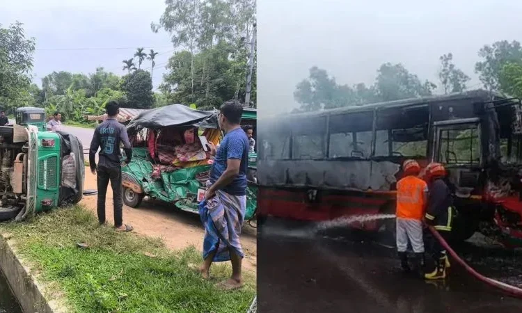 সাত জেলায় সড়ক দুর্ঘটনায় নিহত ১৬