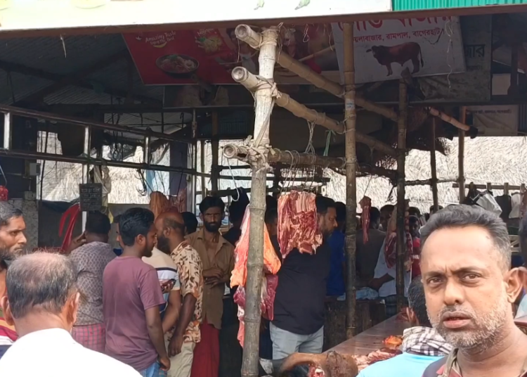 মরা গরুর মাংস বিক্রির দায়ে রামপালে দুই বিক্রেতাকে জেল ও জরিমানা
