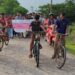 মোংলার পশুর নদীর পাড়ে ম্যানগ্রোভ বনায়ন সুরক্ষায় সাইকেল র‌্যালি